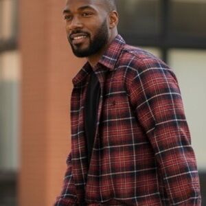 Men's Red Plaid Flannel Shirt - Classic Casual Button-Up